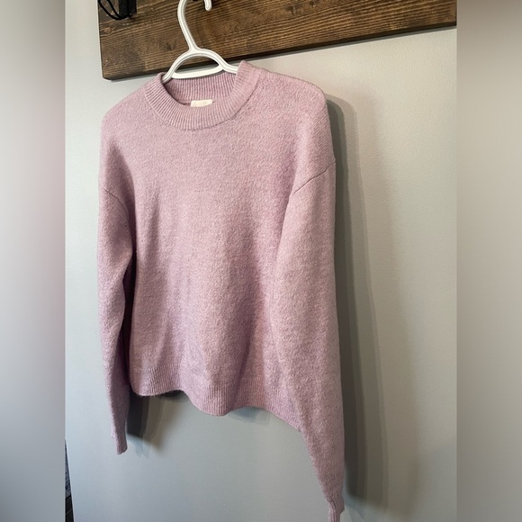 H&M oversized Cropped Turtleneck Sweater in light pink size XS - Picture 6 of 7